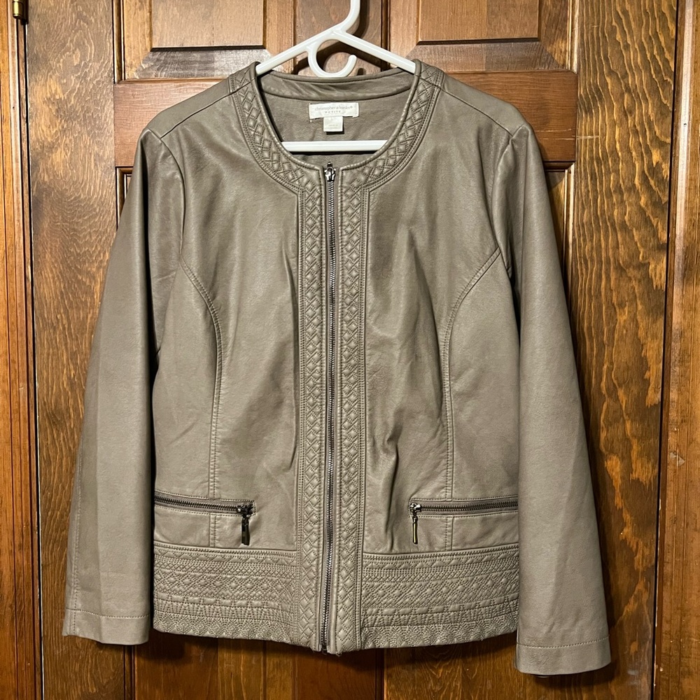 Christopher & Banks, faux leather jacket